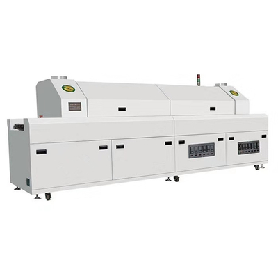 SMT LED Packaging PCB Soldering Cheap Reflow Solder Machine 6 Zones Reflow Oven For LED Tube Bulb Light Driver PCB SMT Assembly Line